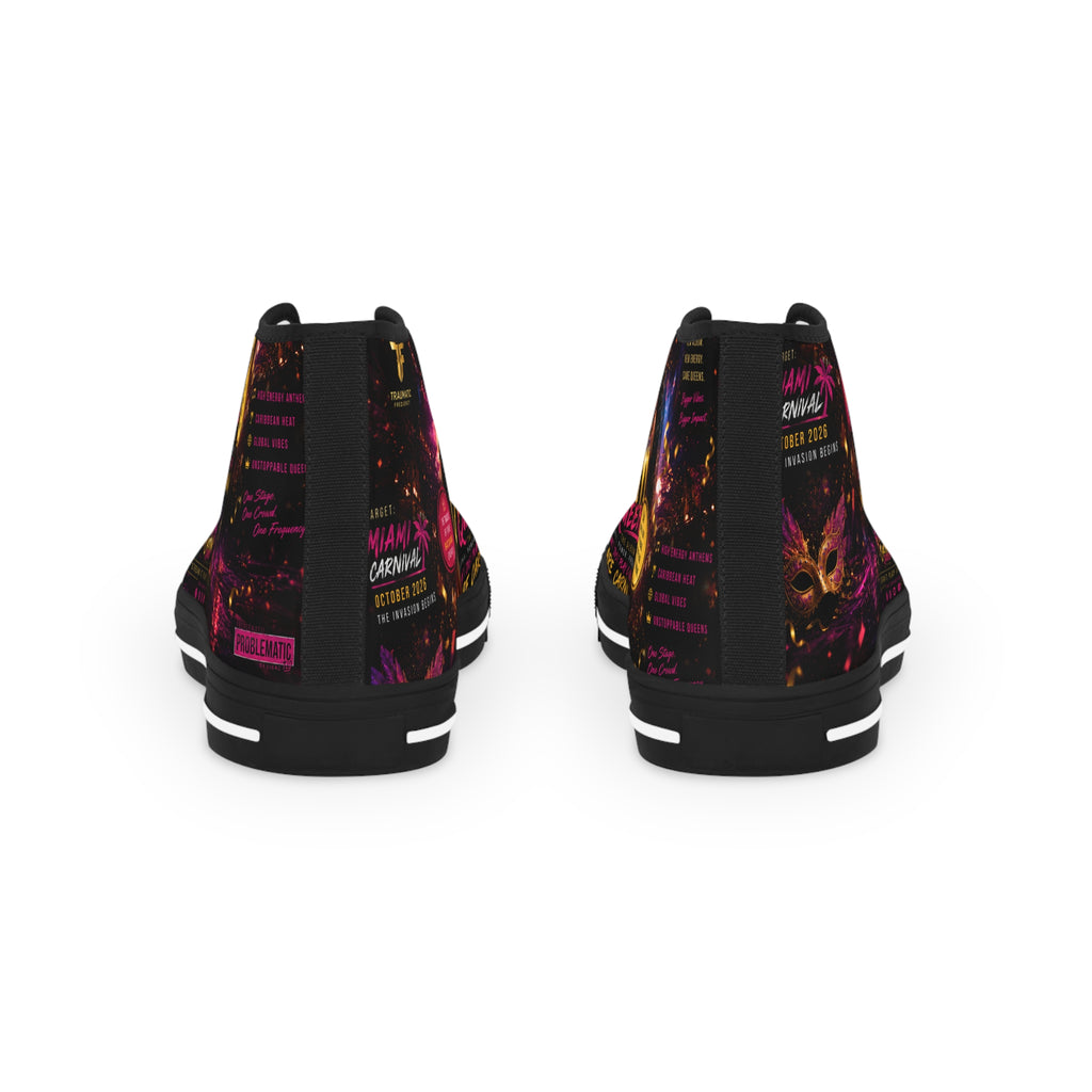 High Top Sneakers — Neon City Graffiti "We Are Coming" Streetwear