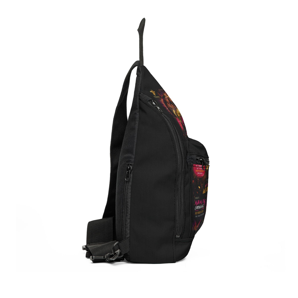 Carnival Nights Sling Bag – Colorful Festival Graphic Crossbody